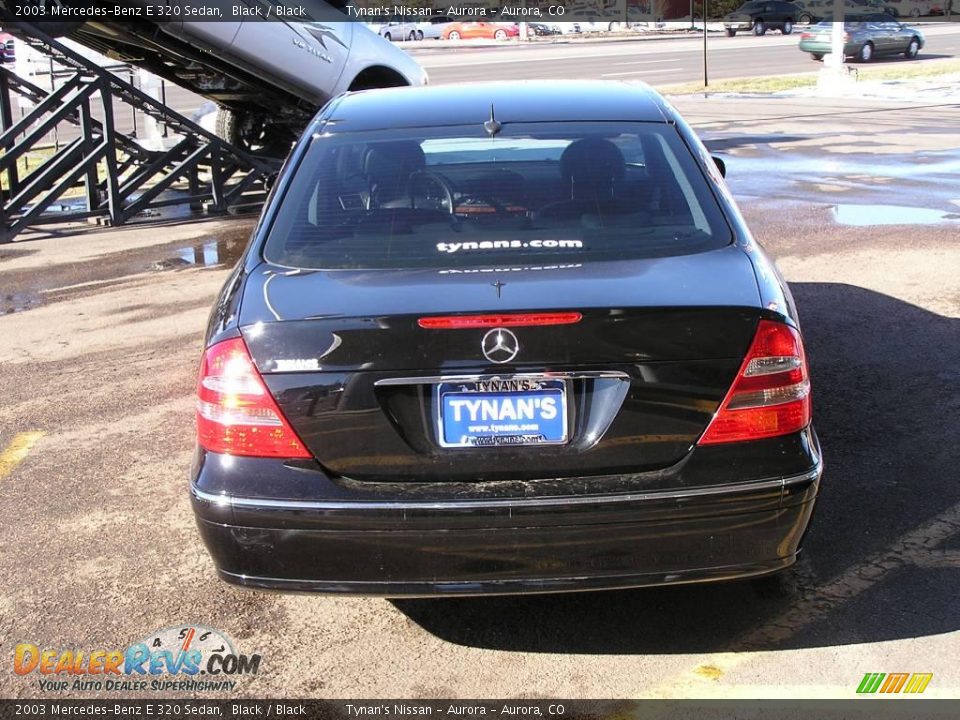 2003 Mercedes-Benz E 320 Sedan Black / Black Photo #4