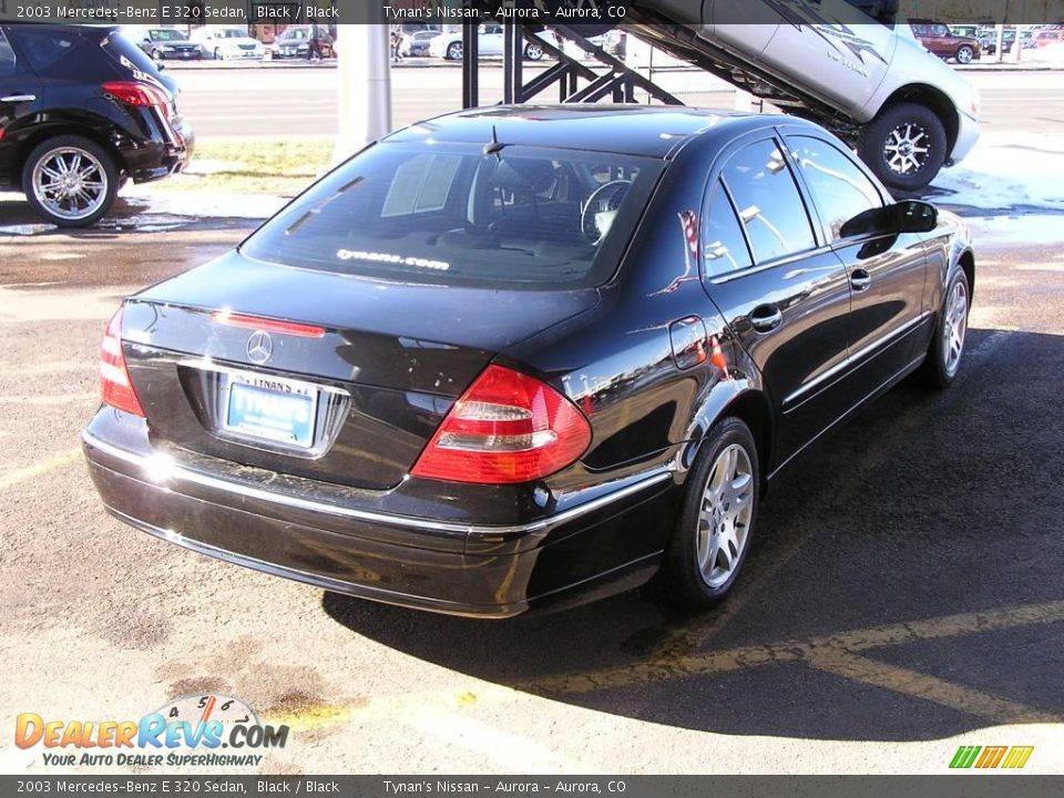 2003 Mercedes-Benz E 320 Sedan Black / Black Photo #5