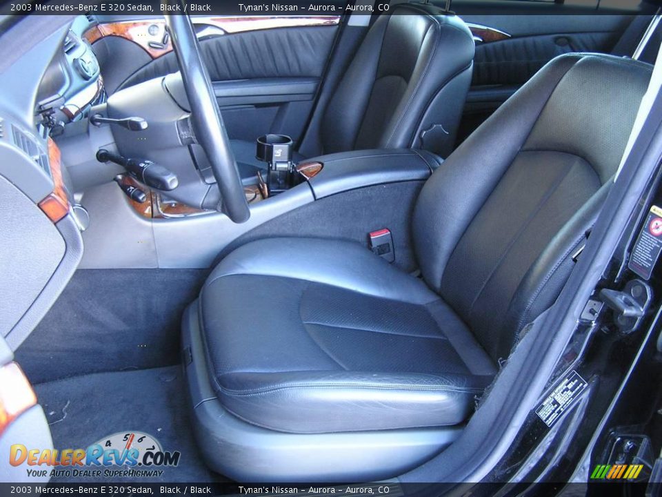 2003 Mercedes-Benz E 320 Sedan Black / Black Photo #6