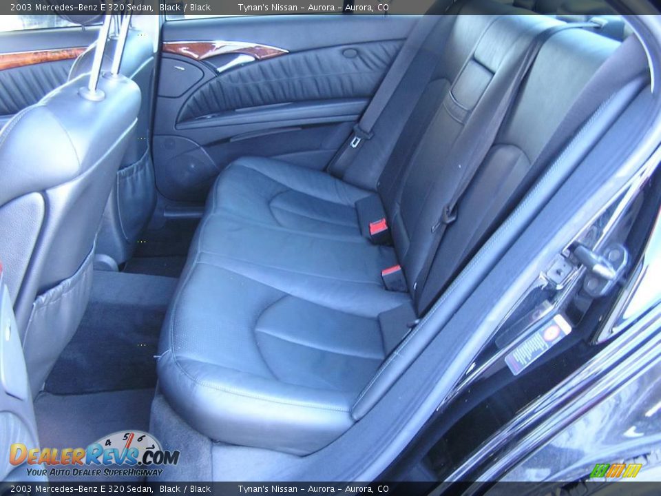 2003 Mercedes-Benz E 320 Sedan Black / Black Photo #7