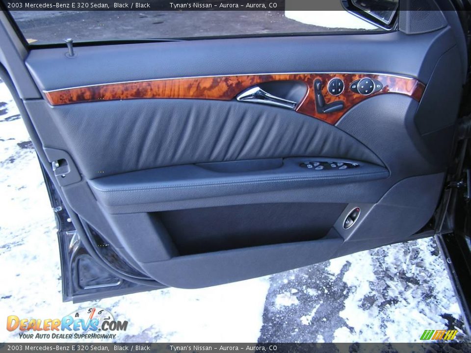 2003 Mercedes-Benz E 320 Sedan Black / Black Photo #10