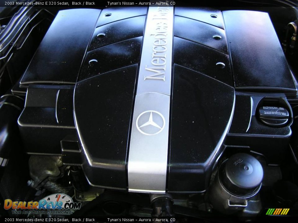 2003 Mercedes-Benz E 320 Sedan Black / Black Photo #14