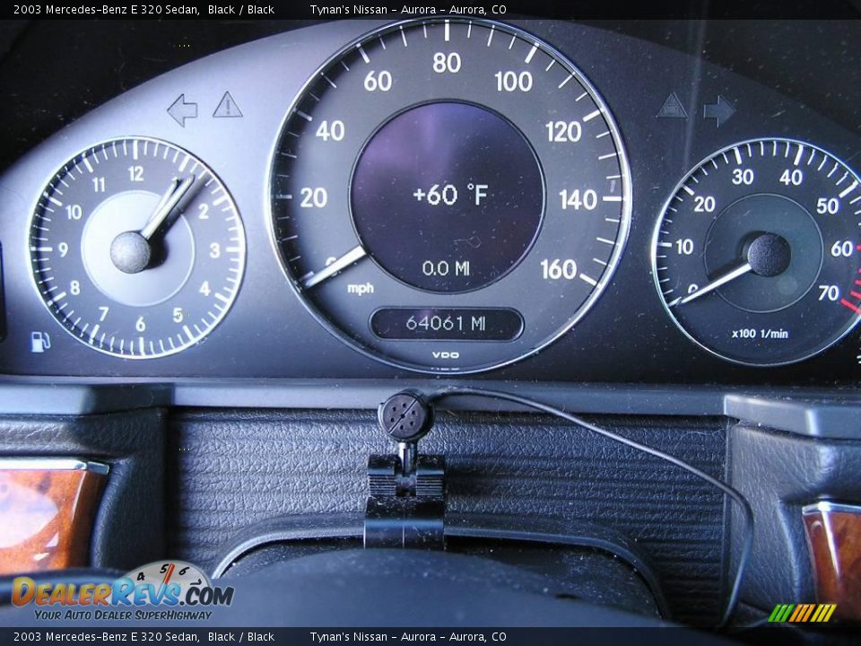 2003 Mercedes-Benz E 320 Sedan Black / Black Photo #15