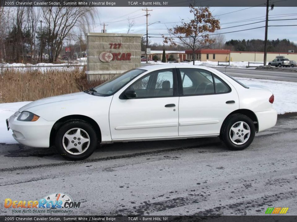 2005 Chevrolet Cavalier Sedan Summit White / Neutral Beige Photo #1