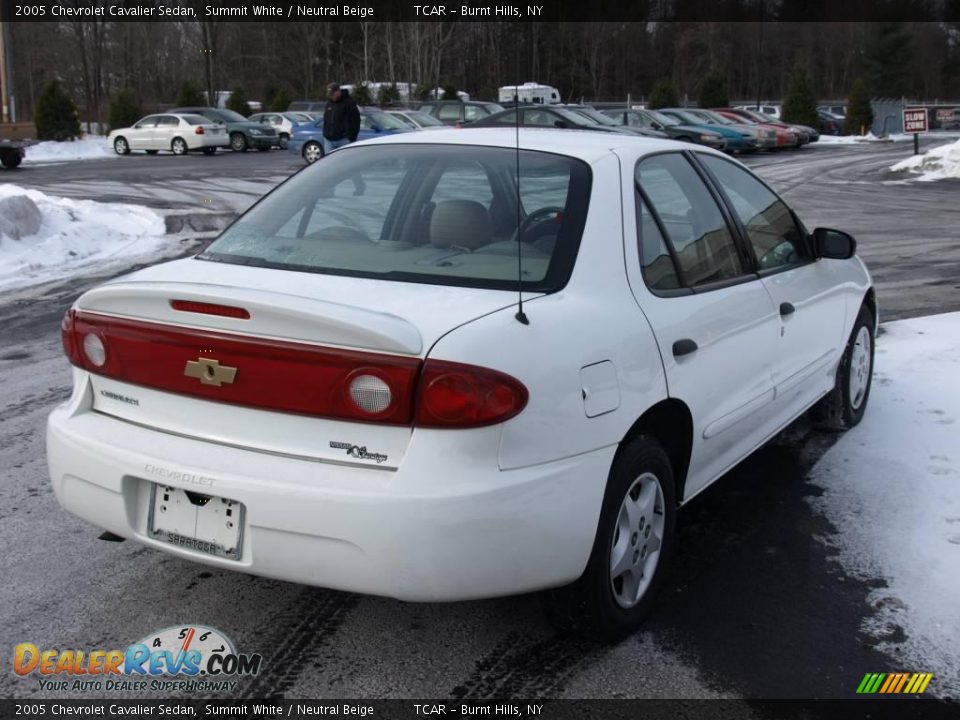 2005 Chevrolet Cavalier Sedan Summit White / Neutral Beige Photo #4