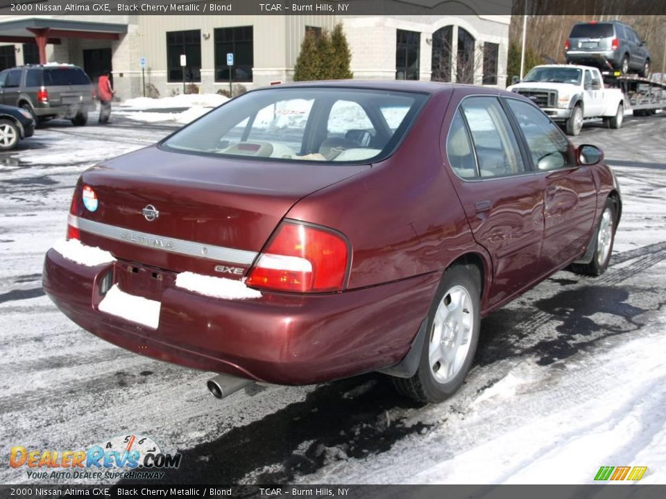 2000 Nissan Altima GXE Black Cherry Metallic / Blond Photo #4
