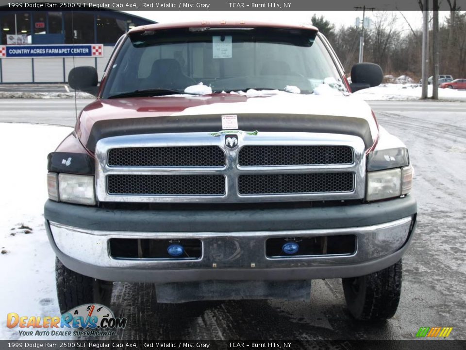 1999 Dodge Ram 2500 SLT Regular Cab 4x4 Red Metallic / Mist Gray Photo #3