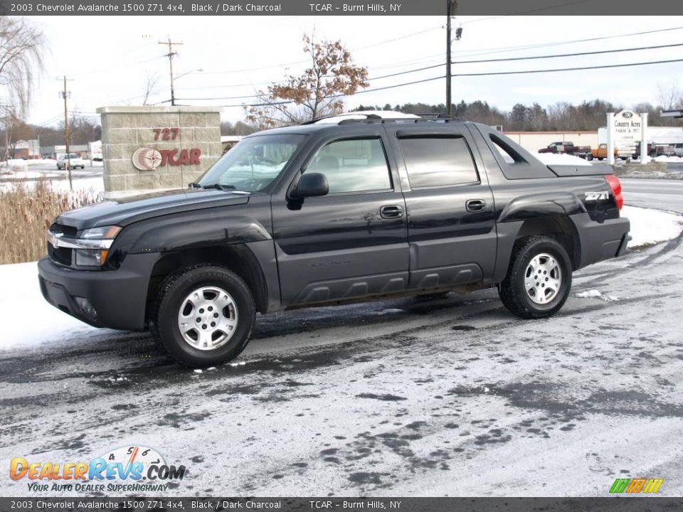 2003 Chevrolet Avalanche 1500 Z71 4x4 Black / Dark Charcoal Photo #1