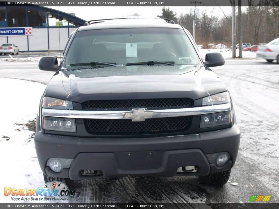 2003 Chevrolet Avalanche 1500 Z71 4x4 Black / Dark Charcoal Photo #3