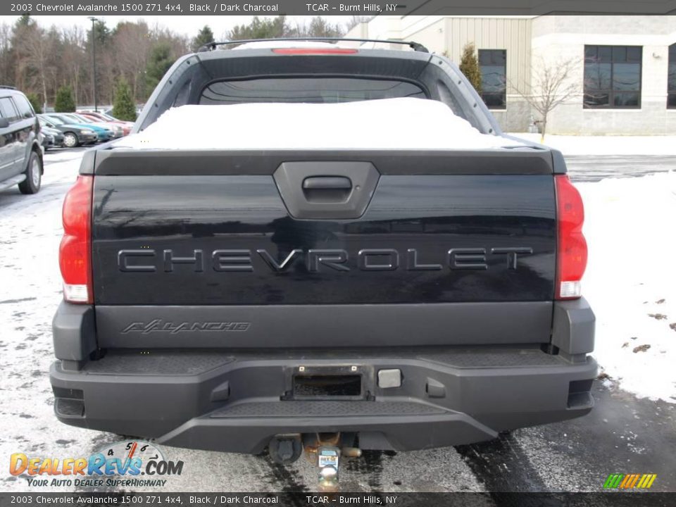 2003 Chevrolet Avalanche 1500 Z71 4x4 Black / Dark Charcoal Photo #5