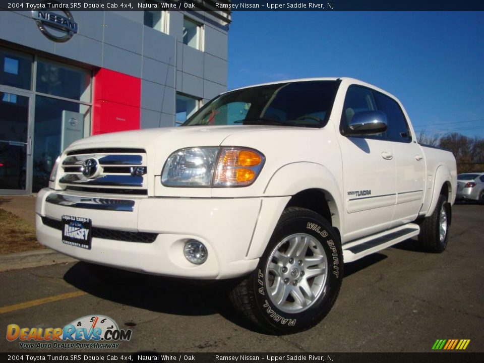 2004 Toyota Tundra SR5 Double Cab 4x4 Natural White / Oak Photo #1