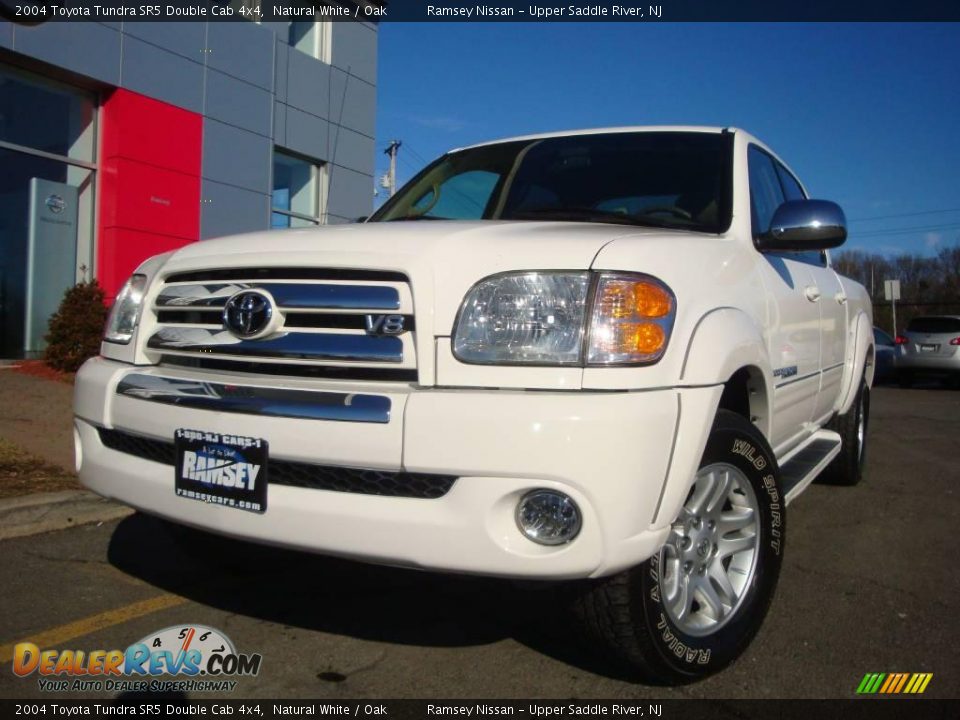 2004 Toyota Tundra SR5 Double Cab 4x4 Natural White / Oak Photo #3
