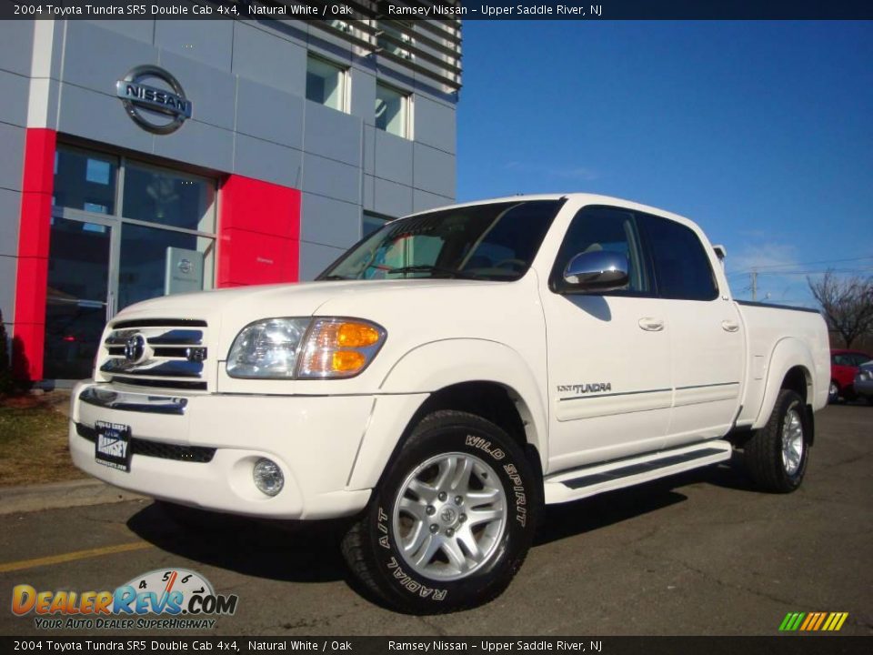2004 Toyota Tundra SR5 Double Cab 4x4 Natural White / Oak Photo #4