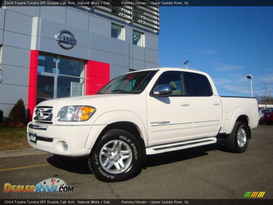 2004 Toyota Tundra SR5 Double Cab 4x4 Natural White / Oak Photo #5
