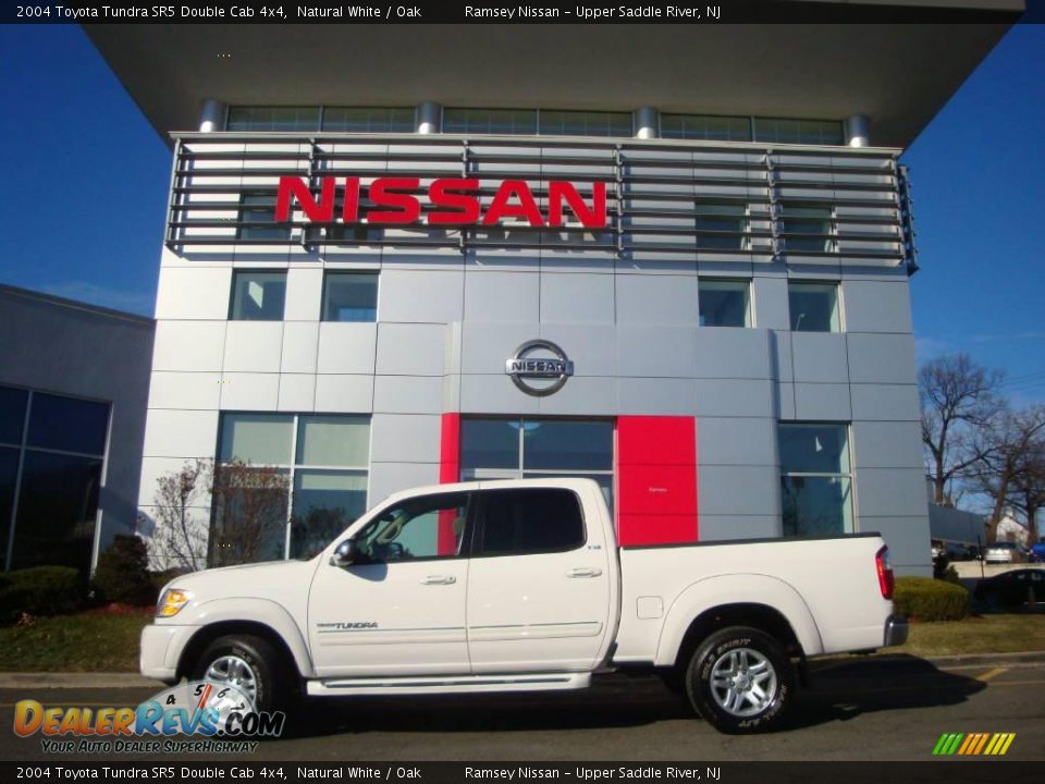 2004 Toyota Tundra SR5 Double Cab 4x4 Natural White / Oak Photo #6