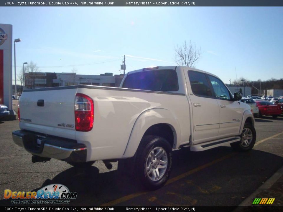 2004 Toyota Tundra SR5 Double Cab 4x4 Natural White / Oak Photo #11