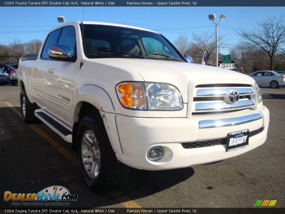 2004 Toyota Tundra SR5 Double Cab 4x4 Natural White / Oak Photo #15