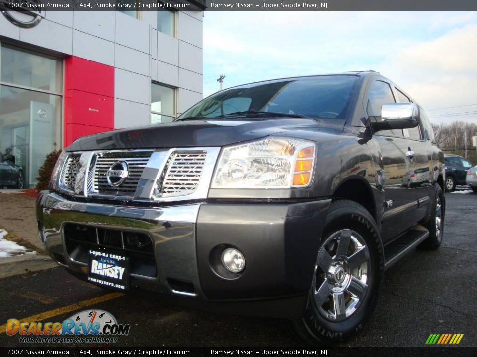 2007 Nissan Armada LE 4x4 Smoke Gray / Graphite/Titanium Photo #3