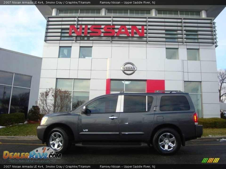 2007 Nissan Armada LE 4x4 Smoke Gray / Graphite/Titanium Photo #4