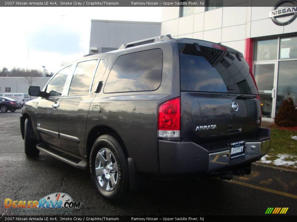 2007 Nissan Armada LE 4x4 Smoke Gray / Graphite/Titanium Photo #6