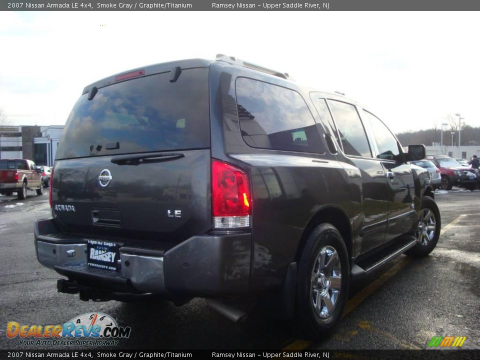 2007 Nissan Armada LE 4x4 Smoke Gray / Graphite/Titanium Photo #8