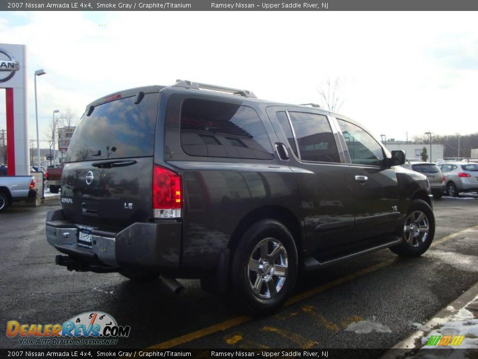 2007 Nissan Armada LE 4x4 Smoke Gray / Graphite/Titanium Photo #9