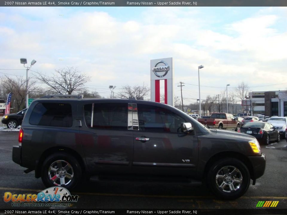 2007 Nissan Armada LE 4x4 Smoke Gray / Graphite/Titanium Photo #10