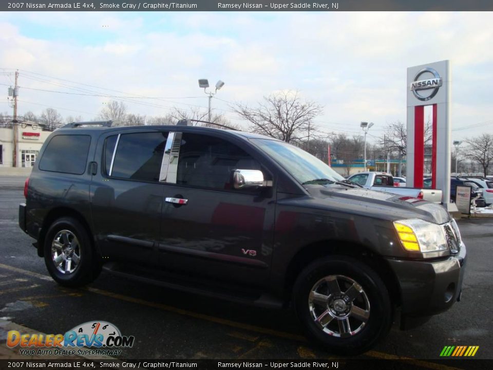 2007 Nissan Armada LE 4x4 Smoke Gray / Graphite/Titanium Photo #11