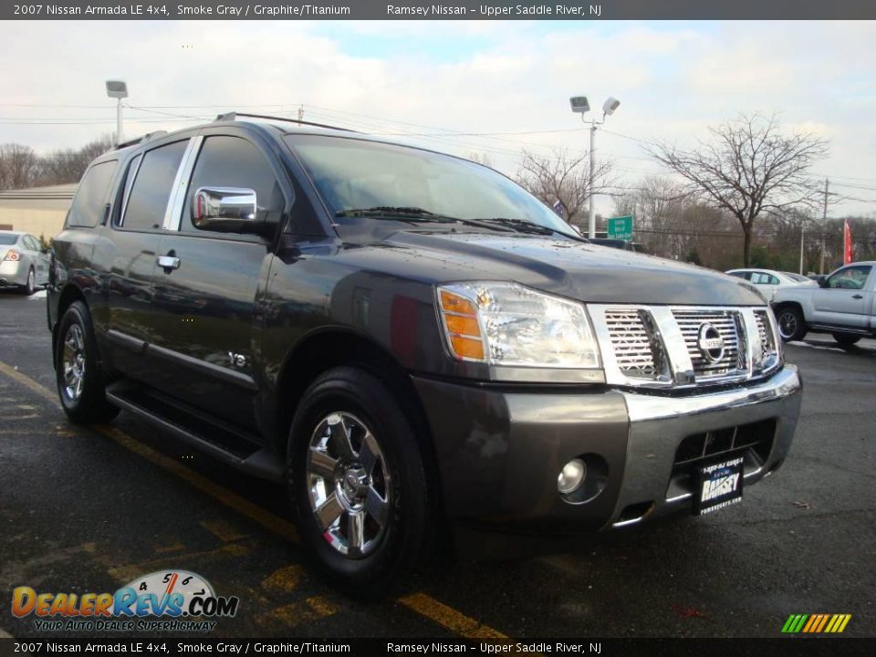 2007 Nissan Armada LE 4x4 Smoke Gray / Graphite/Titanium Photo #12
