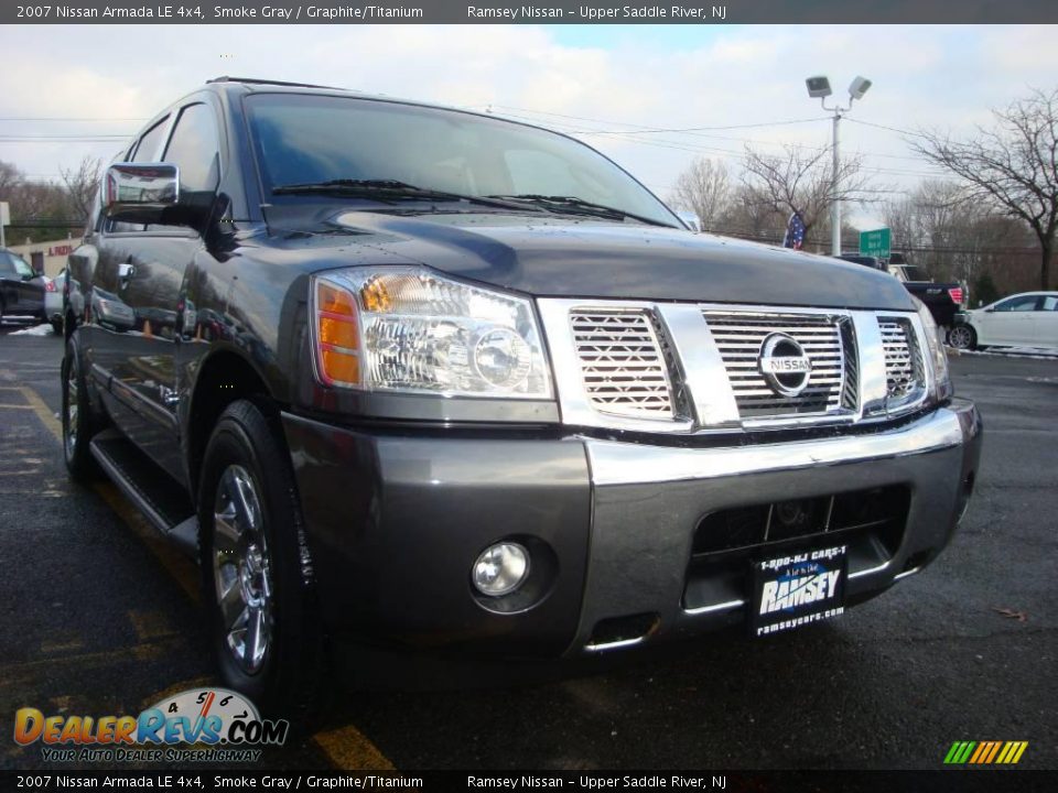 2007 Nissan Armada LE 4x4 Smoke Gray / Graphite/Titanium Photo #13