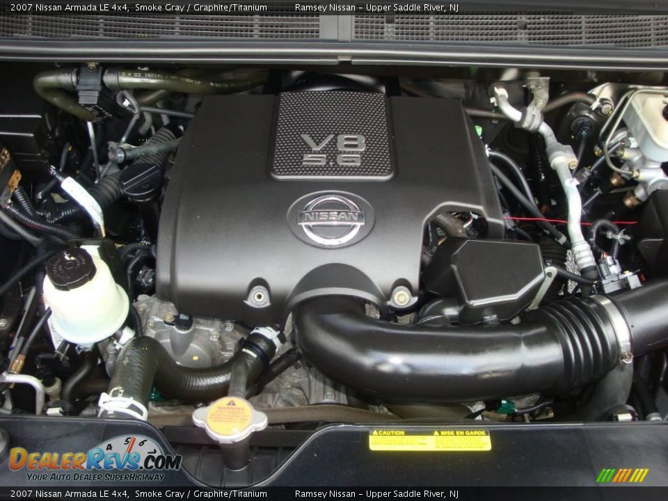 2007 Nissan Armada LE 4x4 Smoke Gray / Graphite/Titanium Photo #27