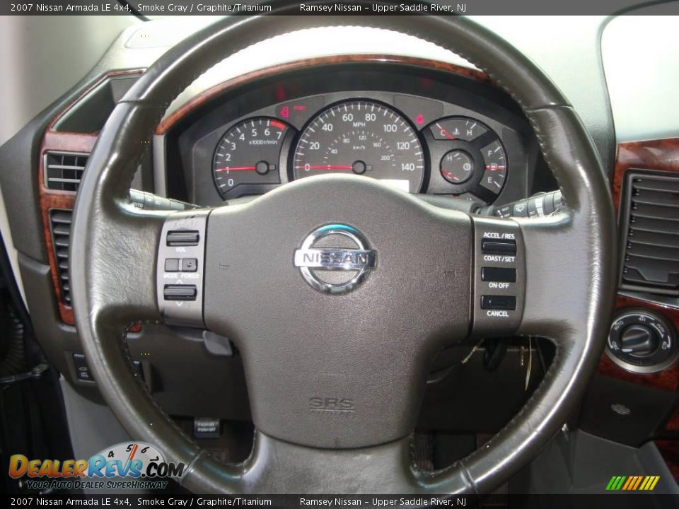 2007 Nissan Armada LE 4x4 Smoke Gray / Graphite/Titanium Photo #33
