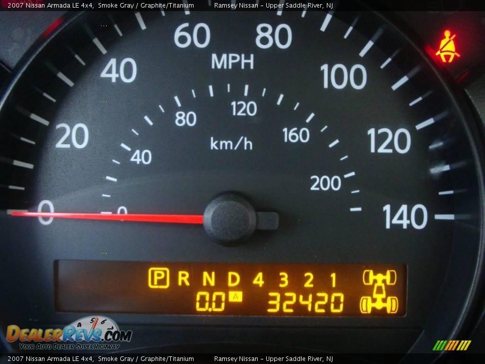 2007 Nissan Armada LE 4x4 Smoke Gray / Graphite/Titanium Photo #35