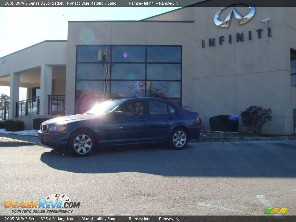2005 BMW 3 Series 325xi Sedan Monaco Blue Metallic / Sand Photo #3