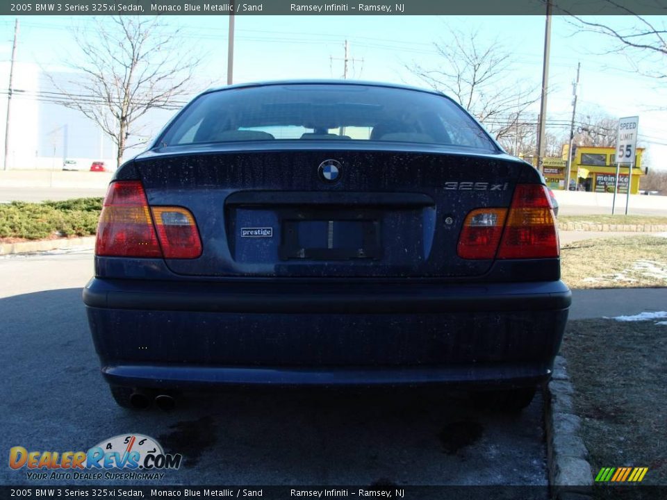 2005 BMW 3 Series 325xi Sedan Monaco Blue Metallic / Sand Photo #6