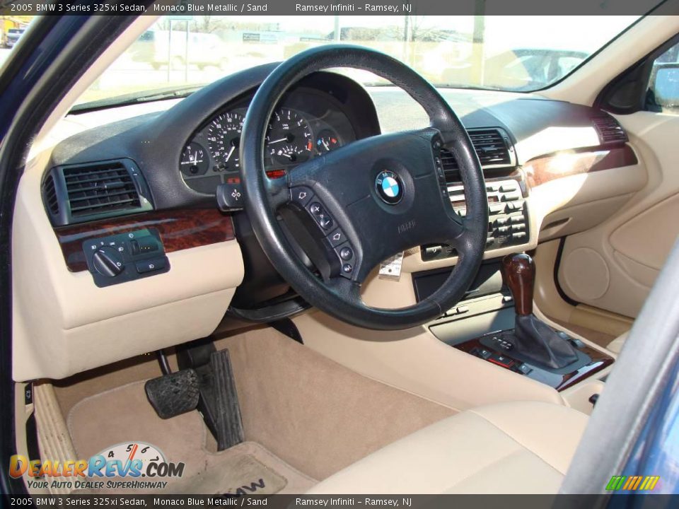 2005 BMW 3 Series 325xi Sedan Monaco Blue Metallic / Sand Photo #11