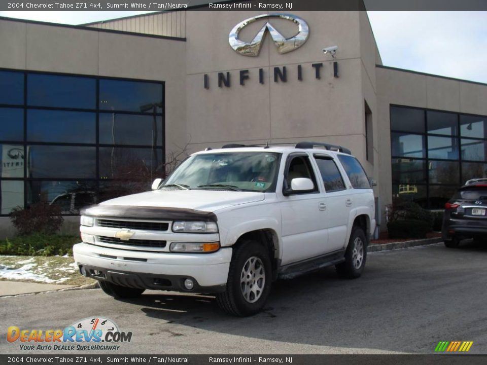 2004 Chevrolet Tahoe Z71 4x4 Summit White / Tan/Neutral Photo #1