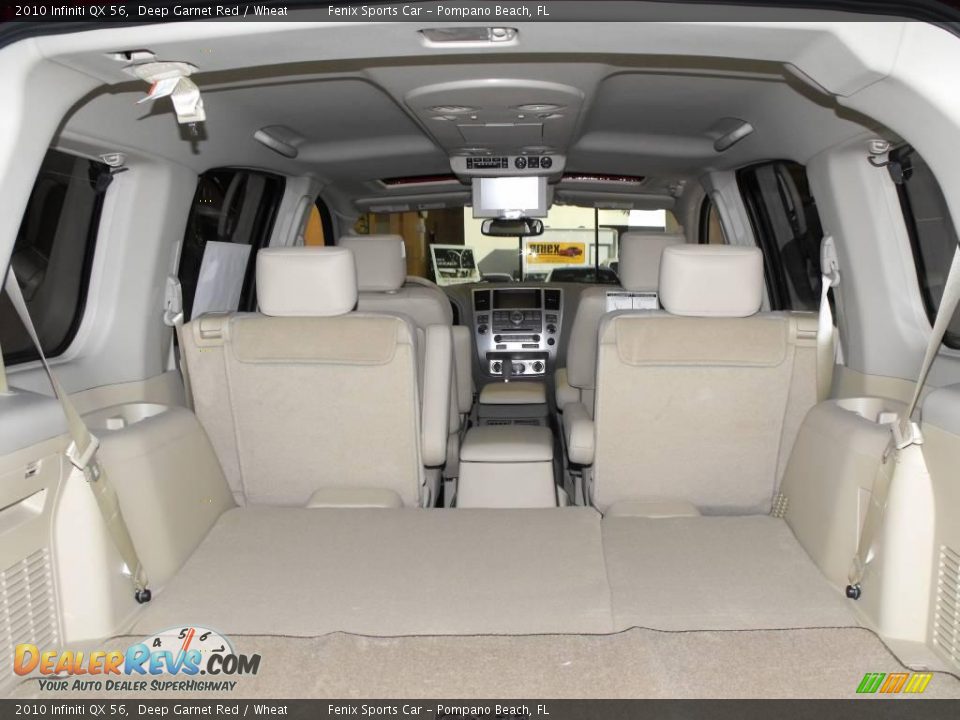 2010 Infiniti QX 56 Deep Garnet Red / Wheat Photo #7