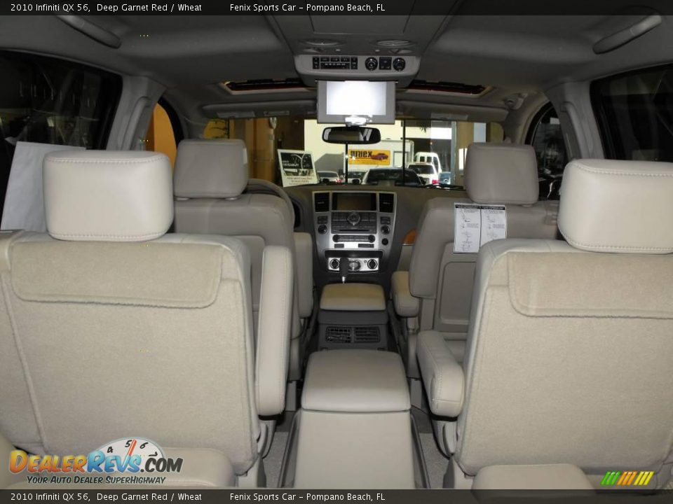 2010 Infiniti QX 56 Deep Garnet Red / Wheat Photo #8