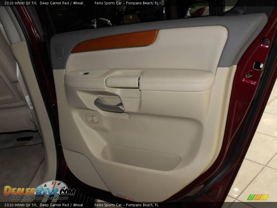 2010 Infiniti QX 56 Deep Garnet Red / Wheat Photo #9