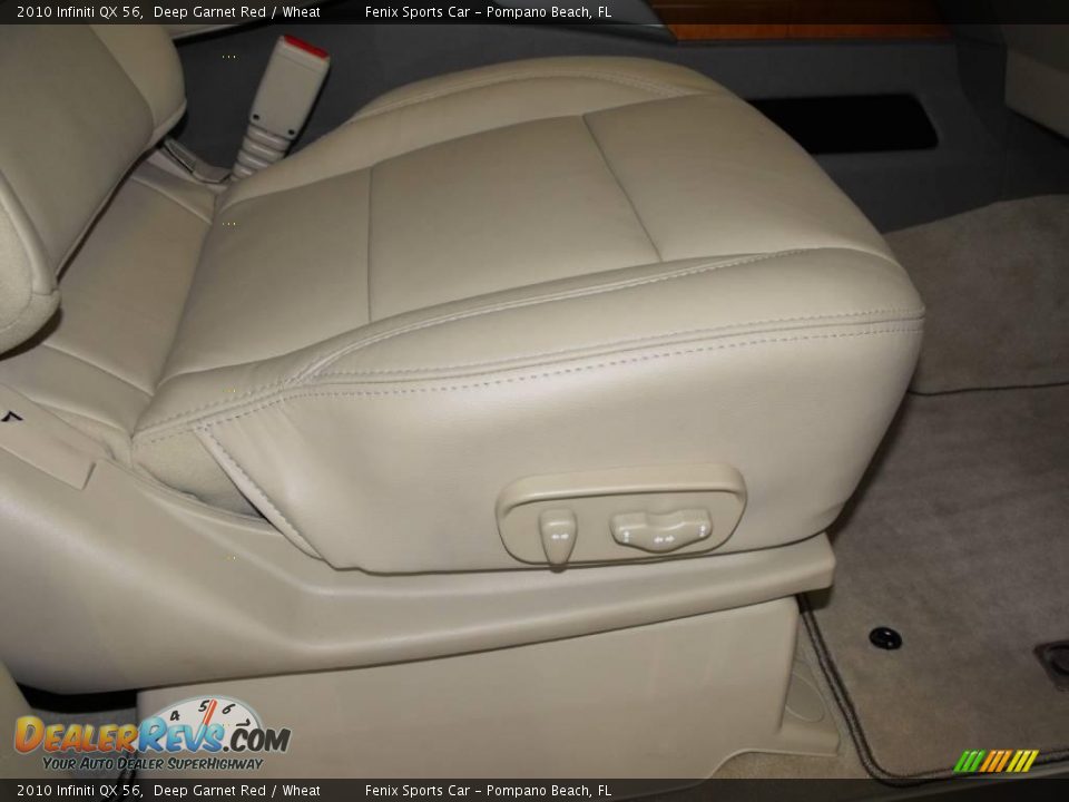 2010 Infiniti QX 56 Deep Garnet Red / Wheat Photo #12