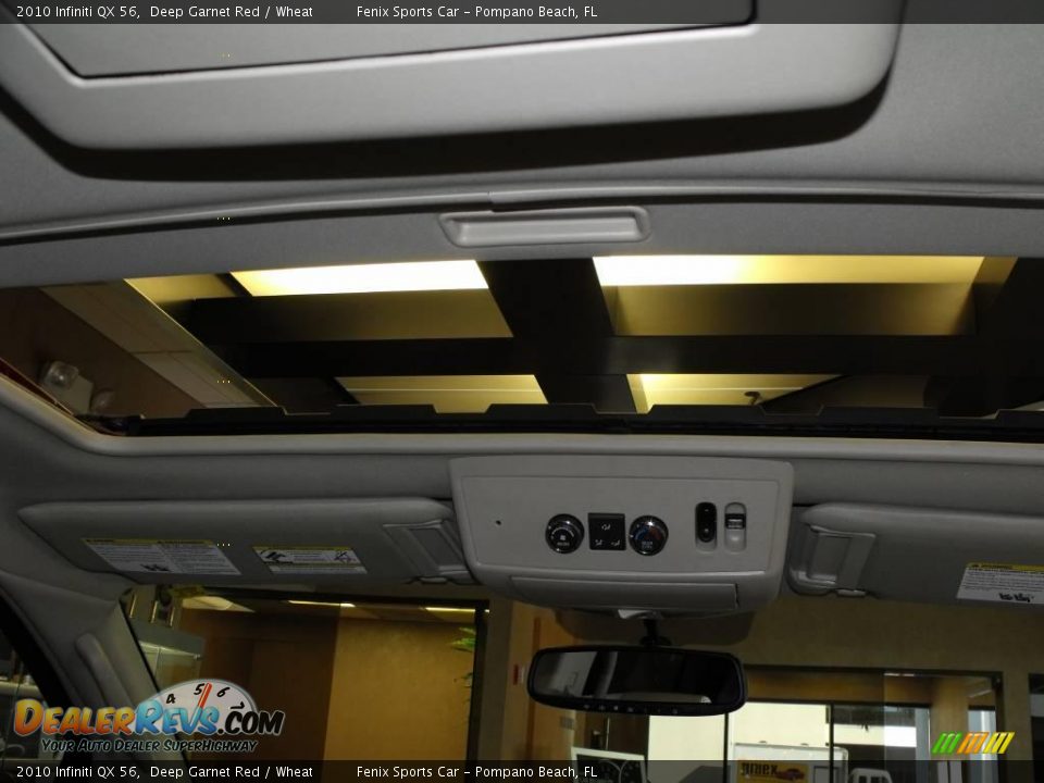 2010 Infiniti QX 56 Deep Garnet Red / Wheat Photo #13