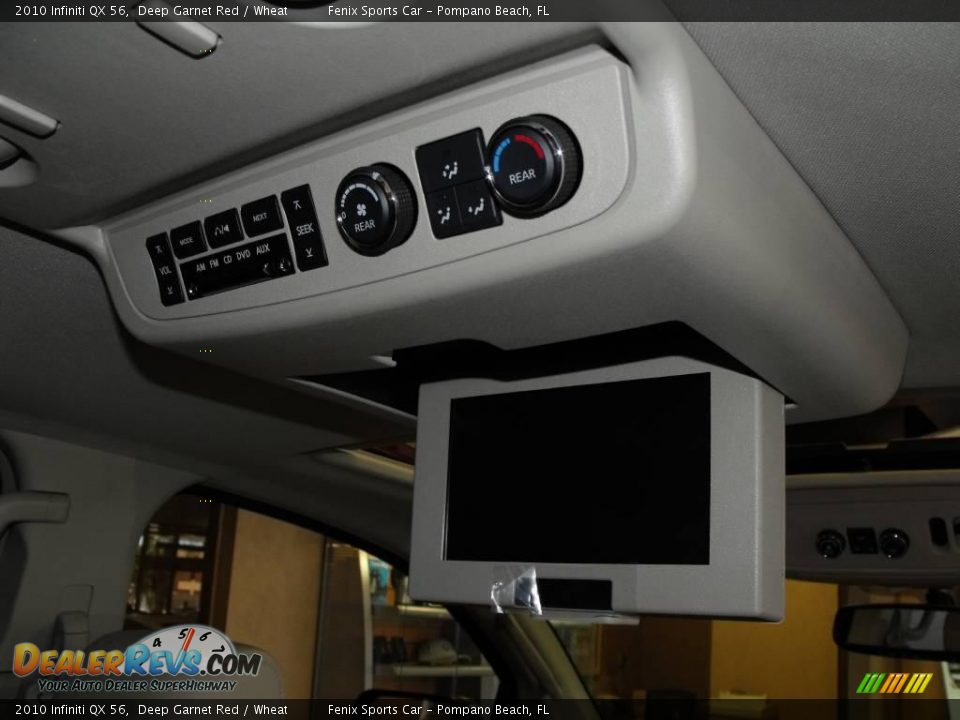 2010 Infiniti QX 56 Deep Garnet Red / Wheat Photo #14