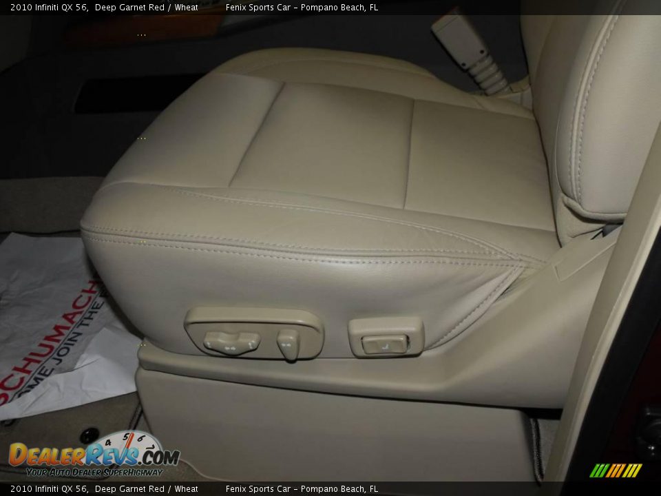 2010 Infiniti QX 56 Deep Garnet Red / Wheat Photo #15