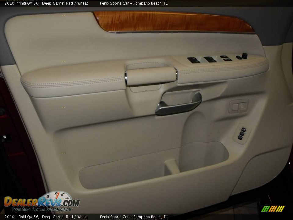 2010 Infiniti QX 56 Deep Garnet Red / Wheat Photo #22