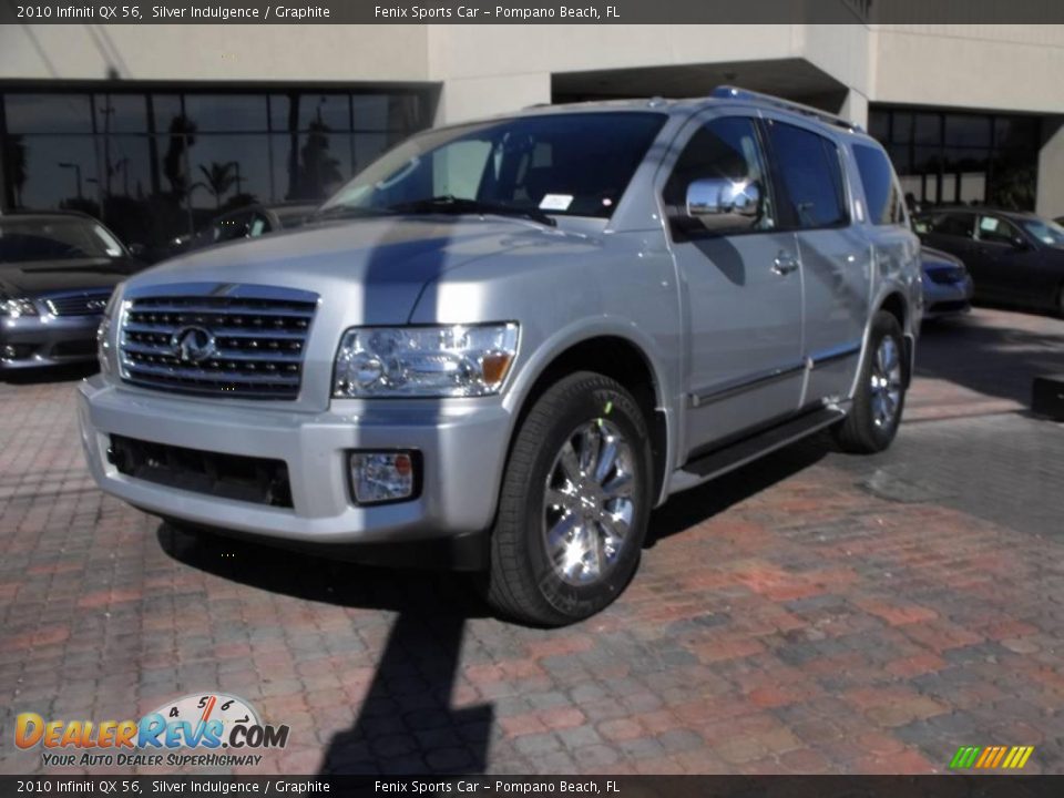 2010 Infiniti QX 56 Silver Indulgence / Graphite Photo #2
