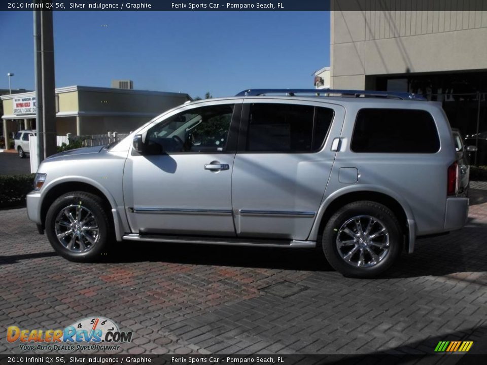 2010 Infiniti QX 56 Silver Indulgence / Graphite Photo #3