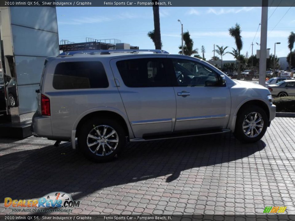 2010 Infiniti QX 56 Silver Indulgence / Graphite Photo #7