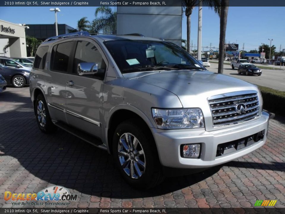 2010 Infiniti QX 56 Silver Indulgence / Graphite Photo #8