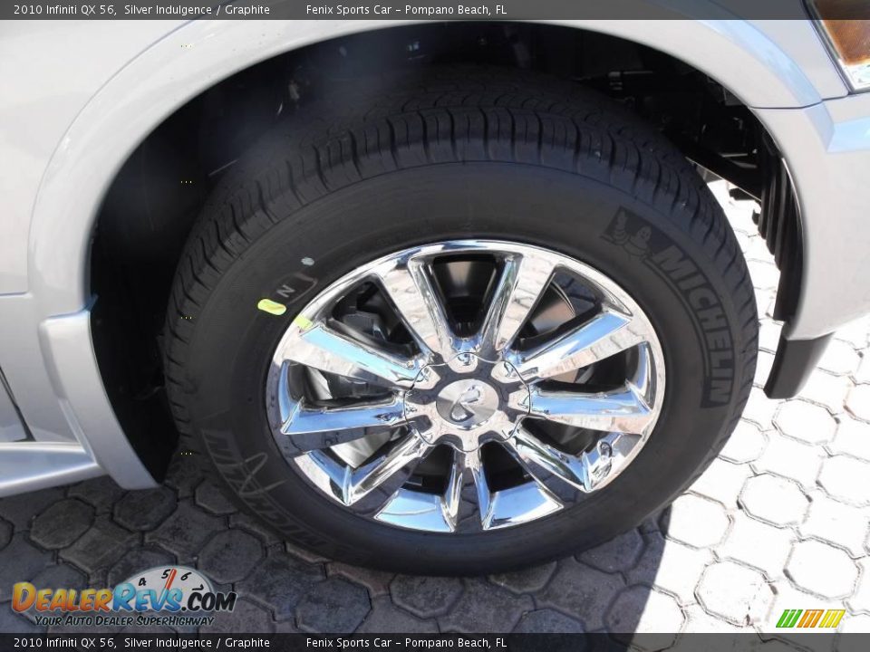 2010 Infiniti QX 56 Silver Indulgence / Graphite Photo #9
